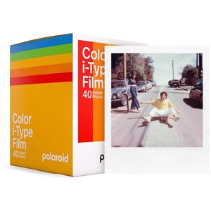 Polaroid Sofortbildfilm 6010 Color i-Type, 8,8 x 10,8cm, weiß, 40 Blatt