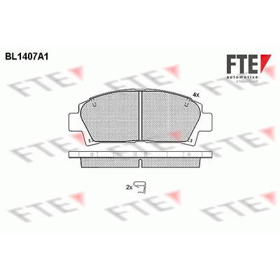 Fte Bremsbelagsatz, Scheibenbremse [Hersteller-Nr. 9010182] für Toyota