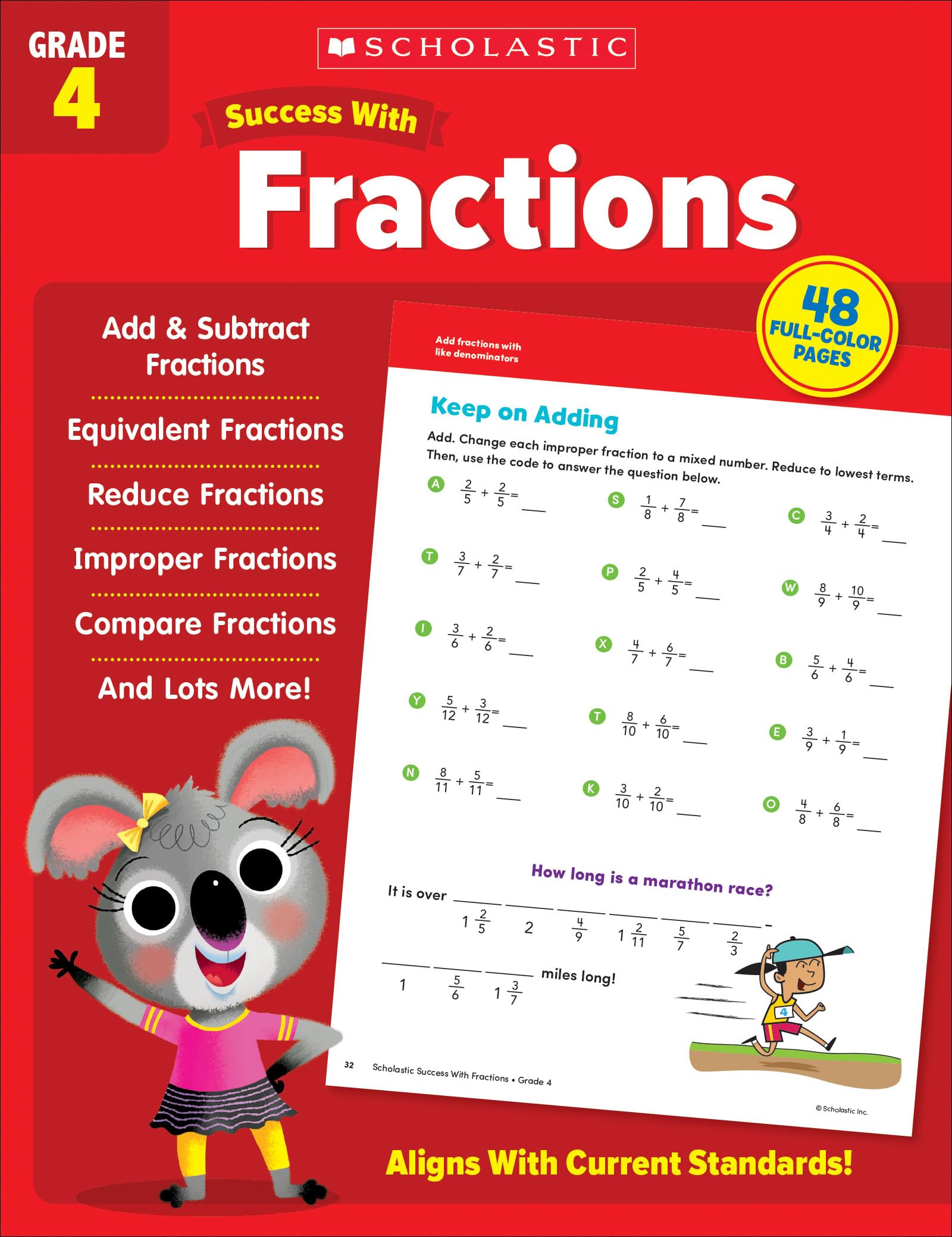 Scholastic Success with Fractions Grade 4 Workbook - Preis vom 09.10.2026 07:28:09 h