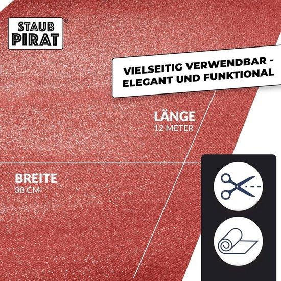 Famanu tafelrunner glanzend rood - 12 meter
