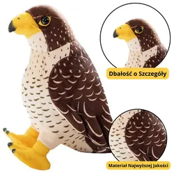 Plüschtier Falke Vogel Braun 30cm