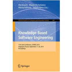 Knowledge-Based Software Engineering, Fachbücher von Maxim Shcherbakov, Marina Kultsova, Alla Kravets, Tadashi Iijima