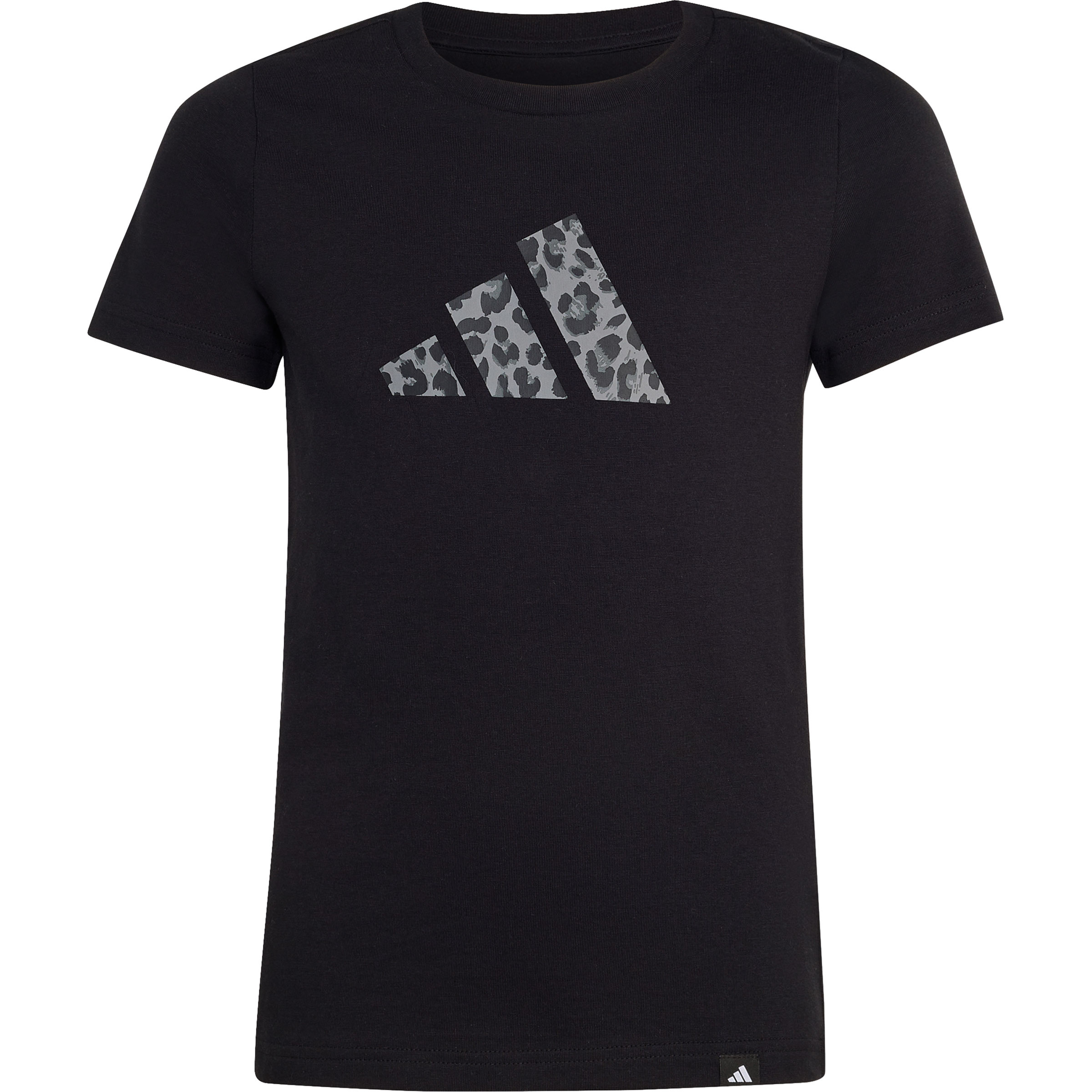 adidas Animal Print Kinder T-Shirts schwarz Größe 140 Lifestyle Widerstandsfähig