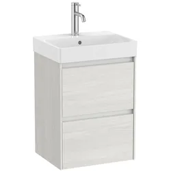 Roca Ona Waschtischunterbau 45 cm mit 2 Schubladen, geringere Tiefe, Badmöbel, A857598512,