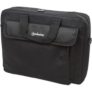 Manhattan Laptoptasche London, schwarz, wasserabweisend, Polyester, bis 15,6 Zoll