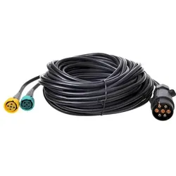 ProPlus Kabelsatz mit Stecker 7-polig und 2x Steckverbinder 5-polig, Elektronikkabel + Stecker