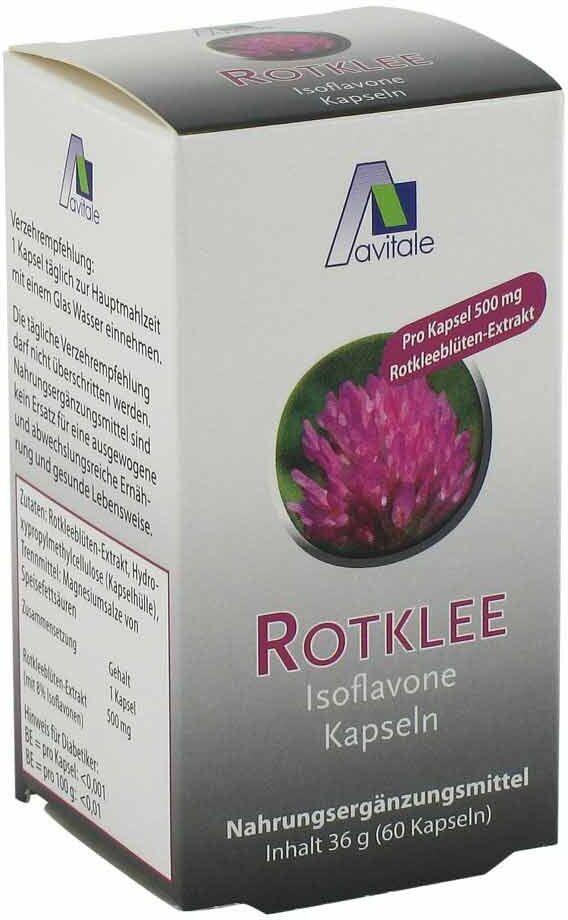 Avitale Rotklee Kapseln 500 mg 60stk