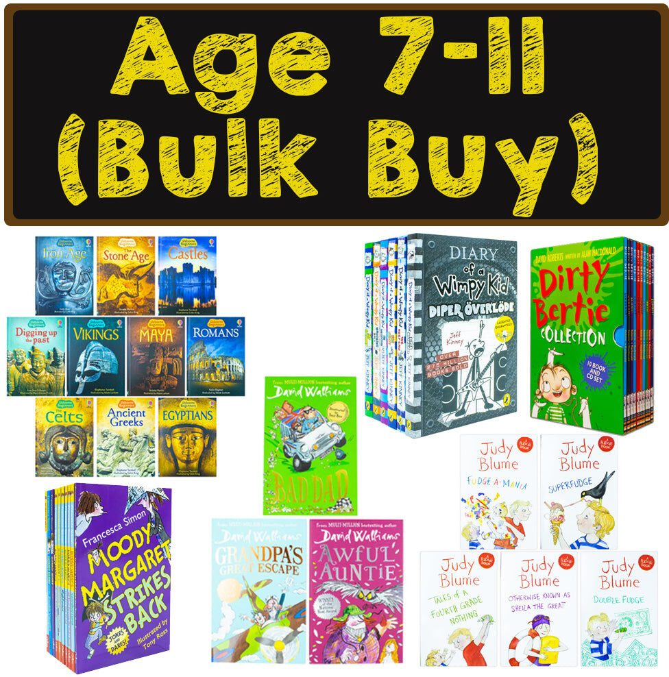 B4P (Age 7-11 Books Bundle Bulk Buy) Rick Riordan, David Walliams, David Roberts, Francesca Simon, Judy Blume (41 Childrens Books Collection Set)
