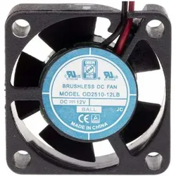 RS PRO DC axial fan, 25x10mm 3.06cu.m/h 12V, PC Lüfter, Transparent