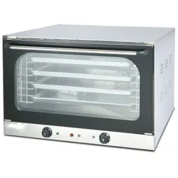 Ristoattrezzature Elektrobackofen mit 4 Blechen 60x40 cm, Umluft mit manueller Steuerung, 5 kW