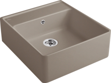 Villeroy & Boch 632062TR Spülstein Einzelbecken Timber Keramikspüle Excenterbetätigung Spülstein 60 cm Unterschrank