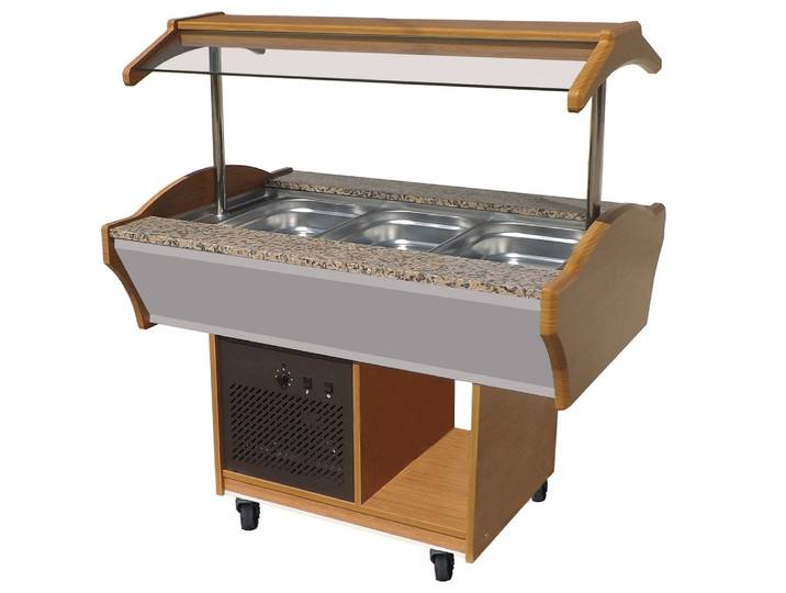 Buffet Réfrigéré Sur Roulettes 3 X Gn 1/1 - Combisteel