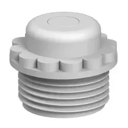 OBO 2032546 Einschraubnippel mit Durchstossmembran PG16 Polyethylen lichtgrau RAL 7035 90 PG16 DSMB  - 100 Stück