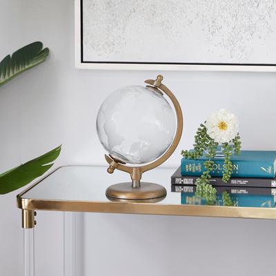 Studio 350 White Aluminum Traditional Globe 12 x 9 x 8 - 9 x 8 x 12Round