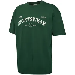 hummel hmlLOOSE Club Sportswear T-Shirt 6195 - dark green XS