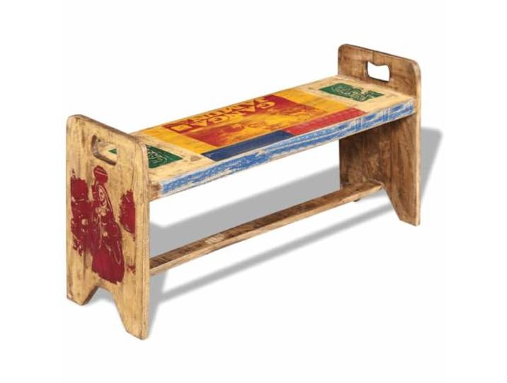 HKQWPBF Sitzbank Cola Altholz 100x30x50 cm k-Stil,recyceltes Massivholz,bunt-dekoratives Muster,handgefertigt,Retro-Stil,Vintage