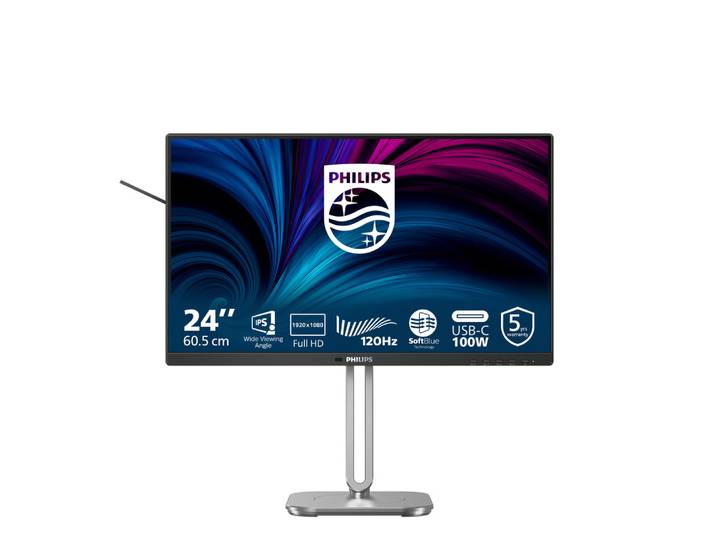Philips 4000 series 24B2U4301/00, 60,5 cm (23.8'), 1920 x 1080 pixels, Full HD, LCD, 4 ms, Gris