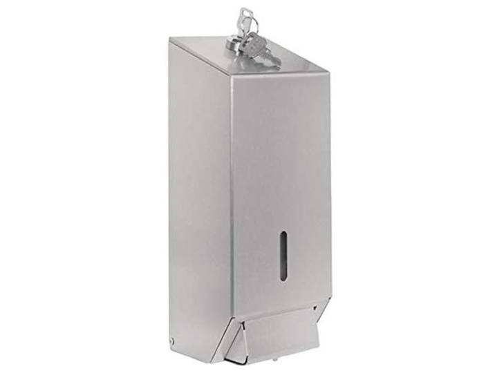 Jantex RVS Zeep- en Handdesinfectiemiddel Dispenser 1 Liter - Wandmontage, Eenvoudig bij te vullen en afsluitbaar GJ034