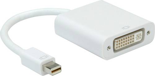 Roline Mini-DisplayPort / DVI Adapterkabel Mini DisplayPort Stecker, DVI-D 24+1pol. Buchse 0.10 m Weiß 12.03.3128 DisplayPort-Kabel