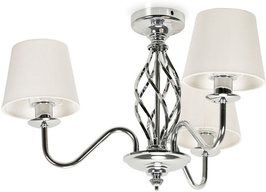 Rosdorf Park Prudenville LED Semi Flush Mount Chrome 81.50cm x 45cm x 45cm