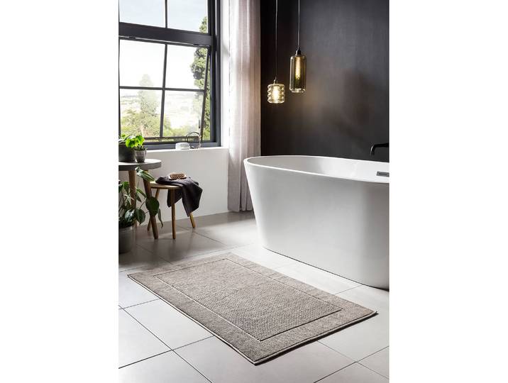 Tapis de bain Damian 70 x 120cm Marron/Taupe