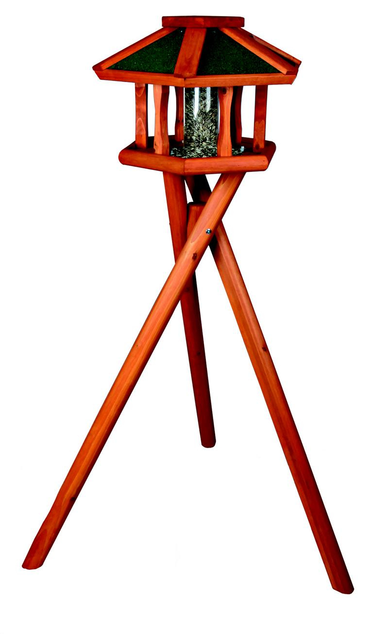 TRIXIEHEIMTIERBEDARF Natura' Vogel-Futterhaus mit Silo,Durchm. 50 cm/1,38 m 08719035