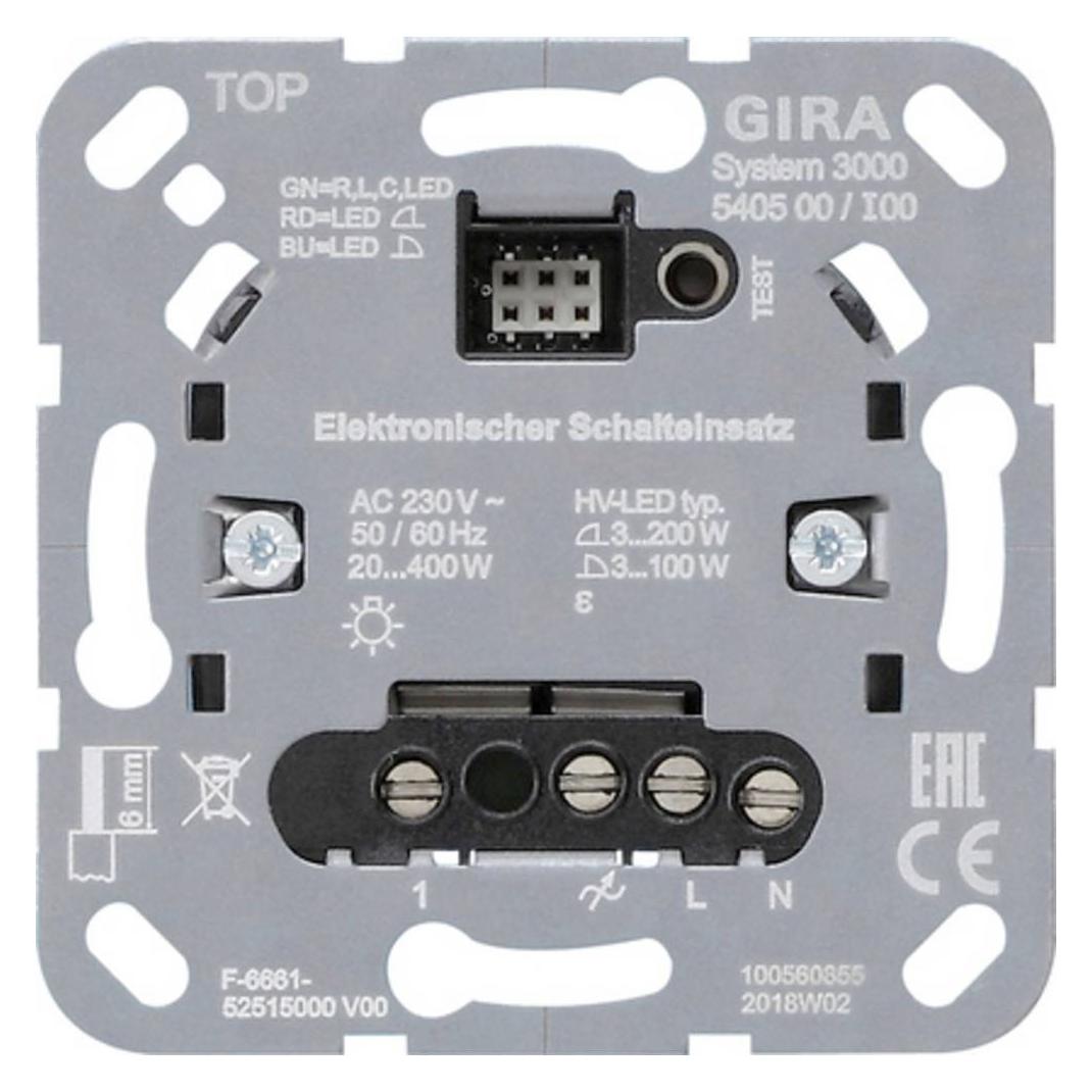 Gira System 3000 Elektronischer 540500 Schalteinsatz (540500)