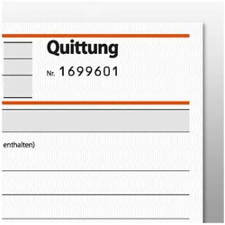 Sigel, Formular, Formularbuch Quittung