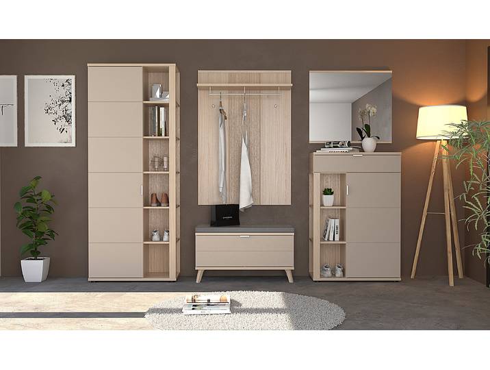 Garderobenschrank 80 x 199 x 38cm Beige