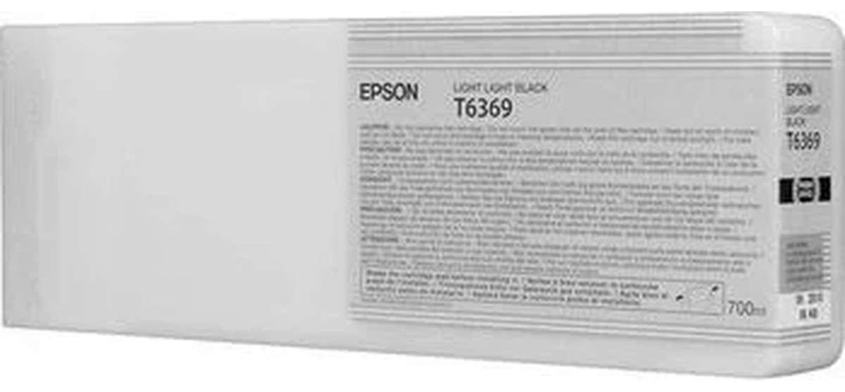 Epson Singlepack Light Light Black T636900 UltraChrome HDR, 700 ml, Schwarz, Tinte auf Pigmentbasis, 700 ml, 1 Stück(e), Einzelpackung