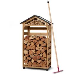 Tchibo - Kaminholz-Haus - 60x35x121cm - schwarz -