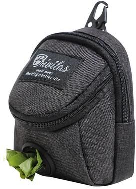 Inspired Living Hands Free Dog Treat Training Pouch With Built In Poop Bag Dispenser black