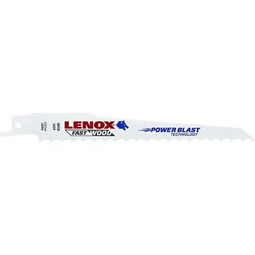Lenox 20575-634R Reciprozaagblad voor houtsnijden, 6 inch, 4 TPI, 5 stuks