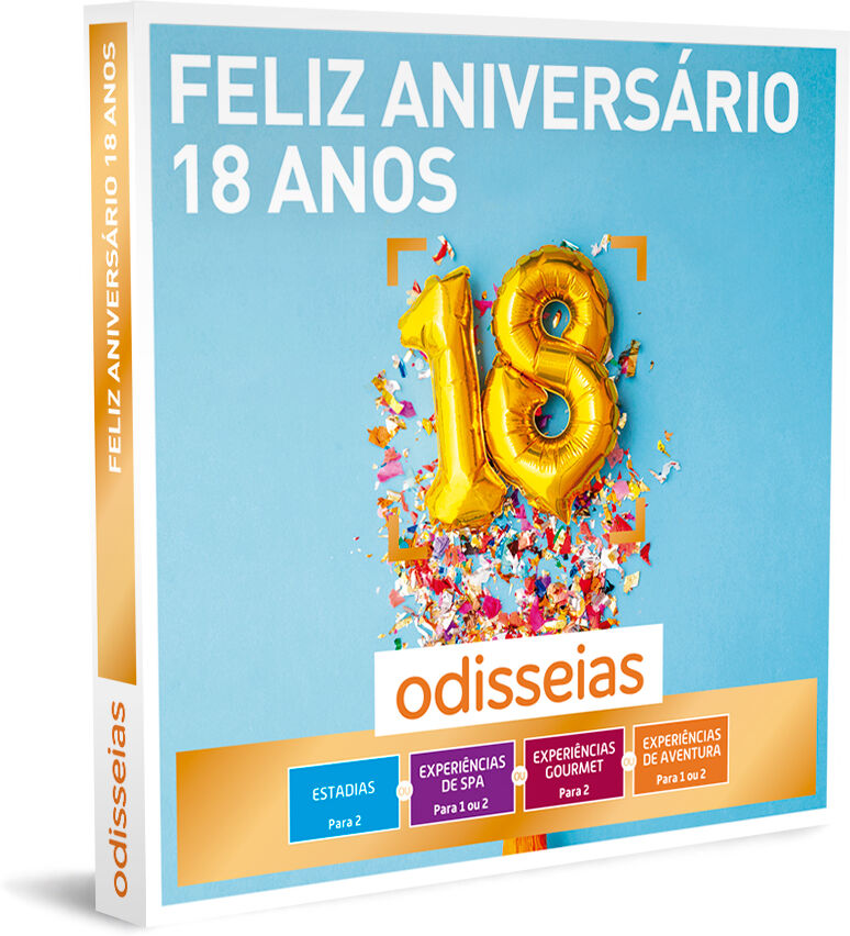 Feliz Aniversário 18 Anos   2500 Experiências
