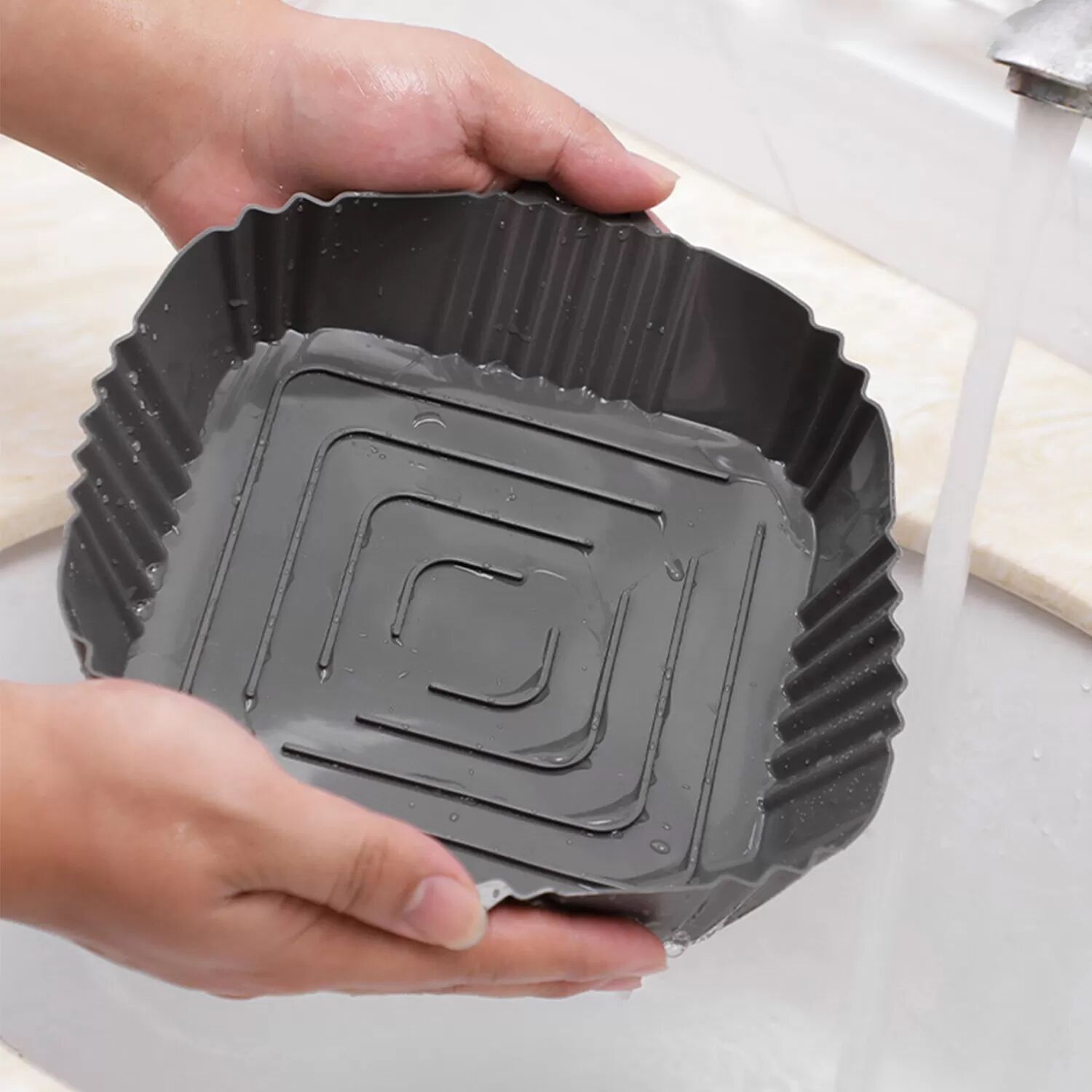 INF Récipient alimentaire en silicone pour friteuse 16 cm