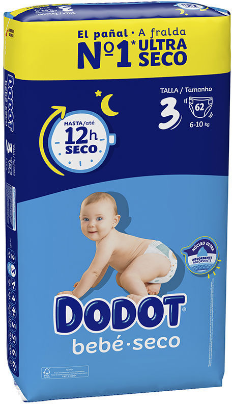 Dodot Stages taille 3 couches 6-10 kg 62 u