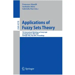 Applications of Fuzzy Sets Theory, Fachbücher von Francesco Masulli, Gabriella Pasi, Sushmita Mitra