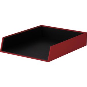 Rössler-Papier Briefablage 1335452360, S.O.H.O. A4, rot, stapelbar, Pappe, 4 Stück