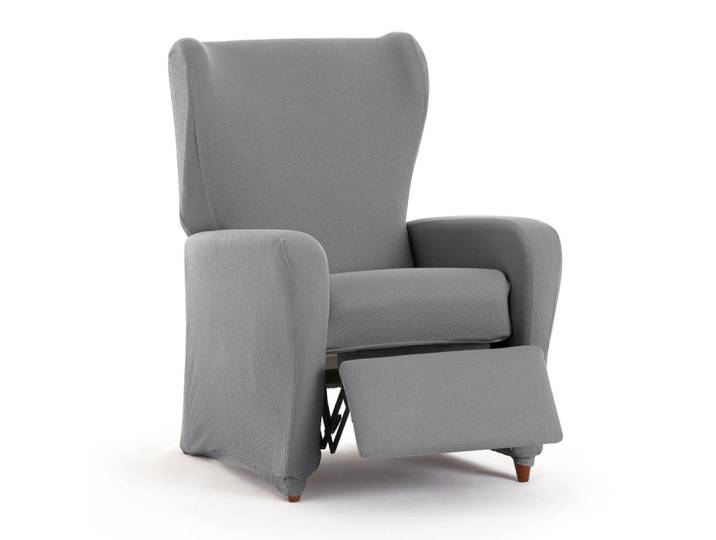 Housse de fauteuil relax extensible gris 60 75