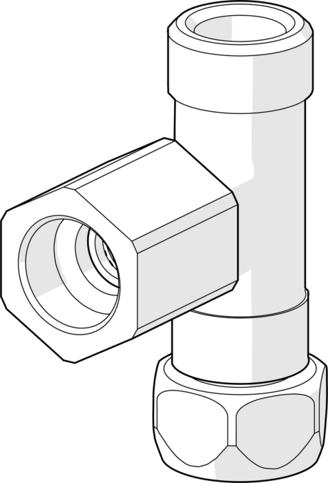 Hansa T-Stück komplett ND M 14 x 1 59913480 Polo