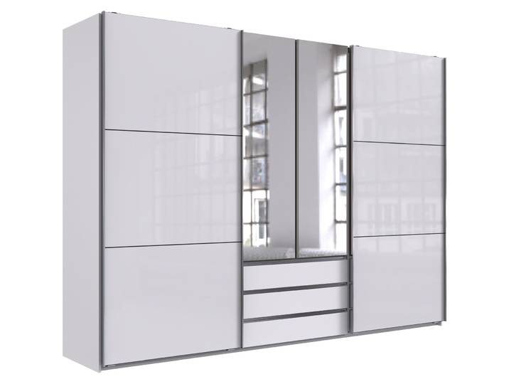 Kleiderschrank Macias weiss Holzwerkstoff B 300 cm - Kleiderschrank