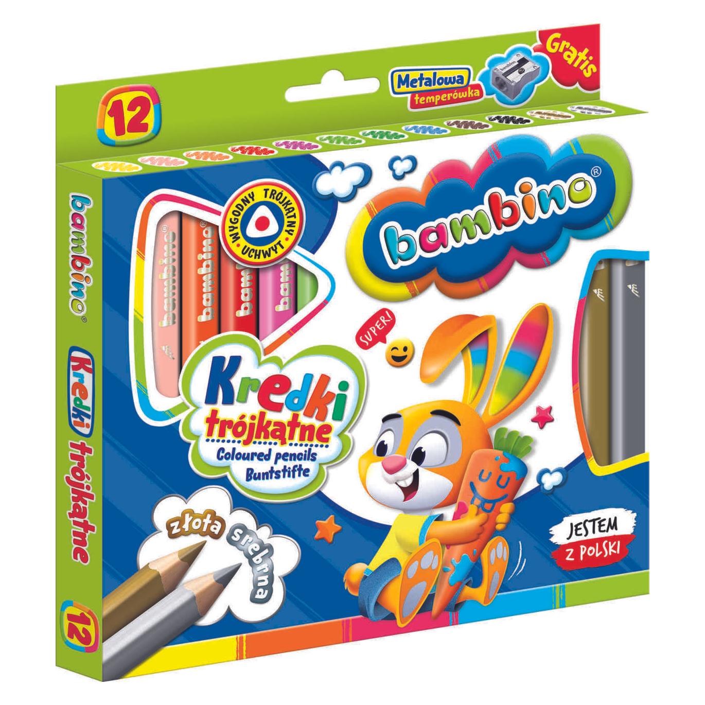 Bleistifte BAMBINO, 12 Farben (5903235002892)