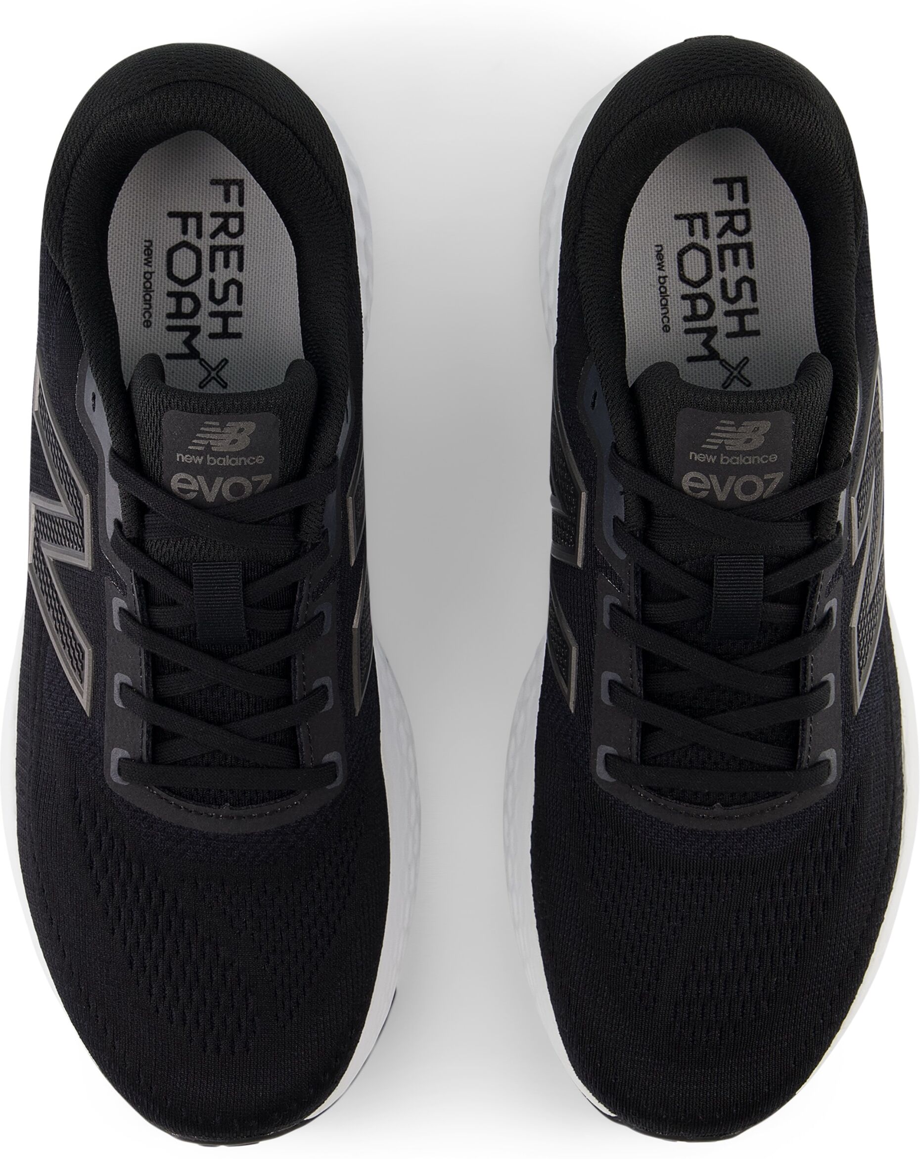 Laufschuh NEW BALANCE "EVOZ", Herren, Gr. 45,5, schwarz, Synthetik, Textil, Schuhe Laufschuh, vielseitiger Laufschuh mit Fresh Foam X-Sohle und medialer Stabilität schwarz 45,5