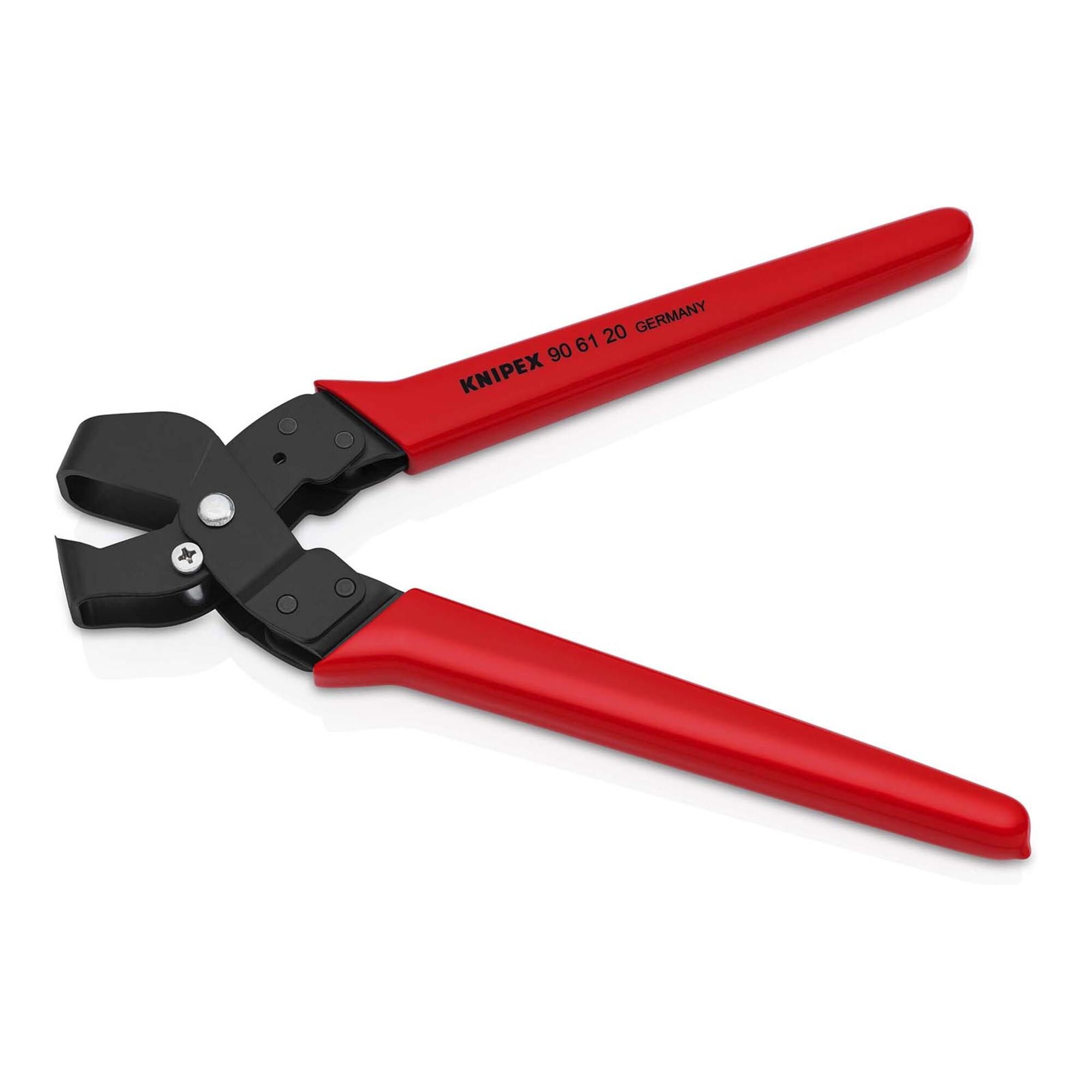 Knipex 90 61 20 Ausklinkzange für Bleche bis 1,2 mm Stärke brüniert mit Kunststoffgriffen L250mm)