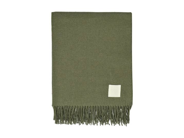 Scandi Living Plaid en coton Loom 125x170 cm Khaki