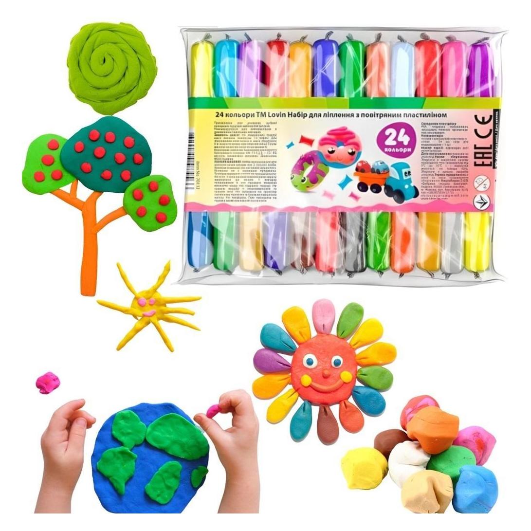 Maksik Ein Satz leichter Spielknete, Foamcoline, 24 Farben (44763890)