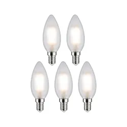 Paulmann 29095 Filament 230V LED Kerze E14 5x470lm 5x4,8W 2700K Matt