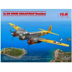 ICM 1:48 48227 Junkers Ju-88 WWII USAAF/RAF Bomber - Propeller Vliegtuig Plastic
