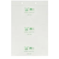 MONOUSO - Flachbeutel Markt Block Kompostierbar 30x40cm G50 (300 Stück)
