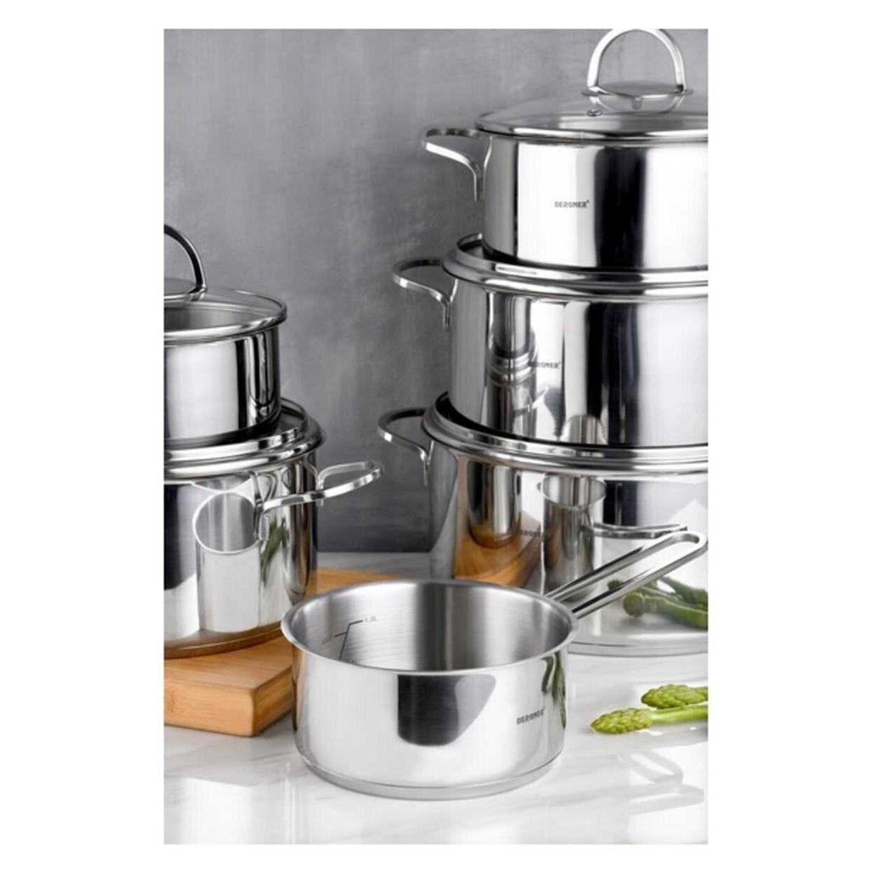Bergner Topfset Classic Silberfarben 6 Stücke (64679750)